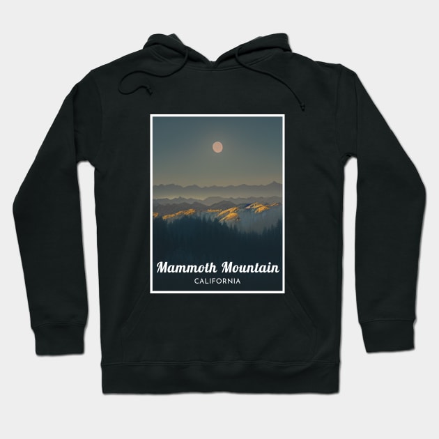 Mammoth Mountain California United States Ski Hoodie by UbunTo